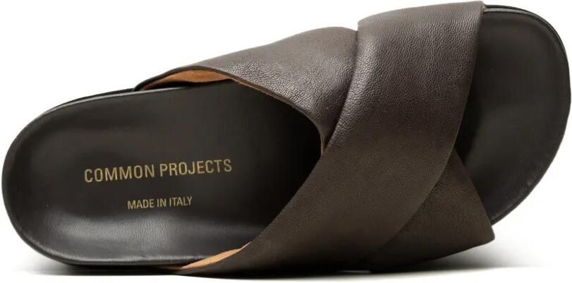 Common Projects Platte leren sandalen Bruin - Foto 2