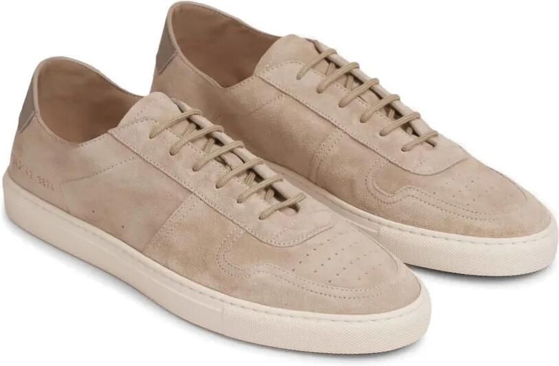 Common Projects Sneakers met suède hak Beige