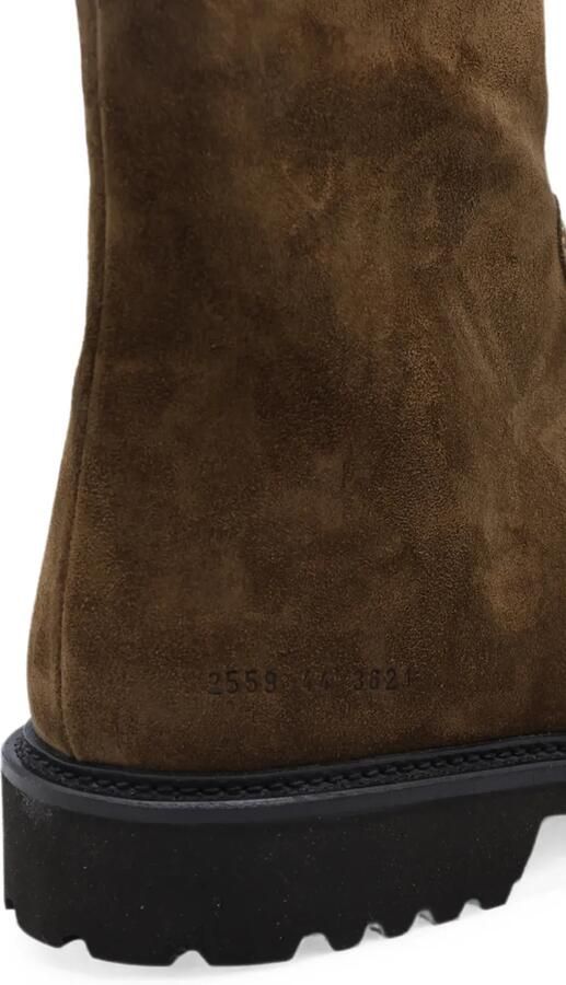 Common Projects Suède enkellaarzen Bruin - Foto 4