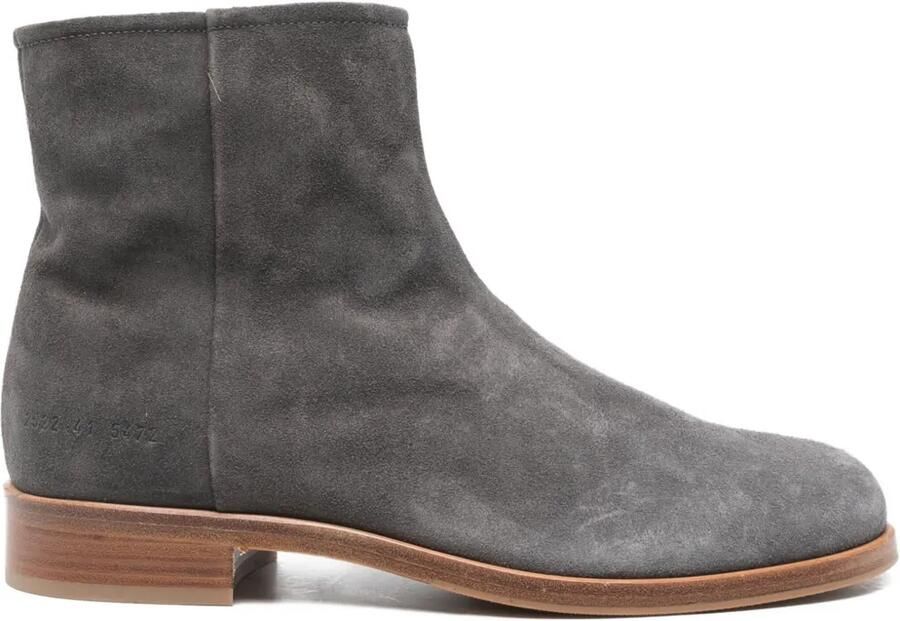 Common Projects Suède laarzen met rits Grijs