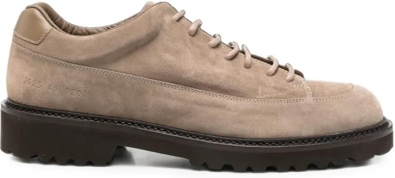 Common Projects Suède veterschoenen met profielzool Beige