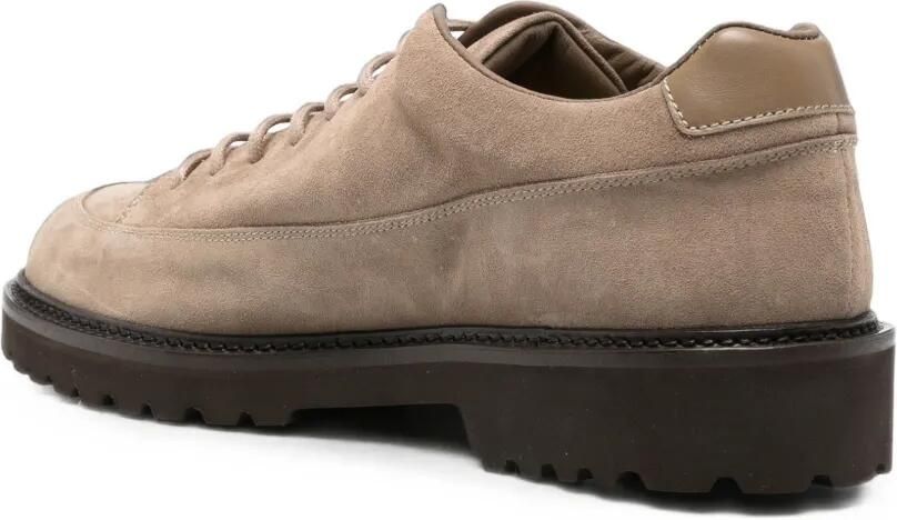 Common Projects Suède veterschoenen met profielzool Beige - Foto 3