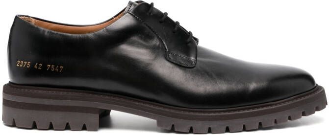 Common Projects Leren Derby schoenen Zwart