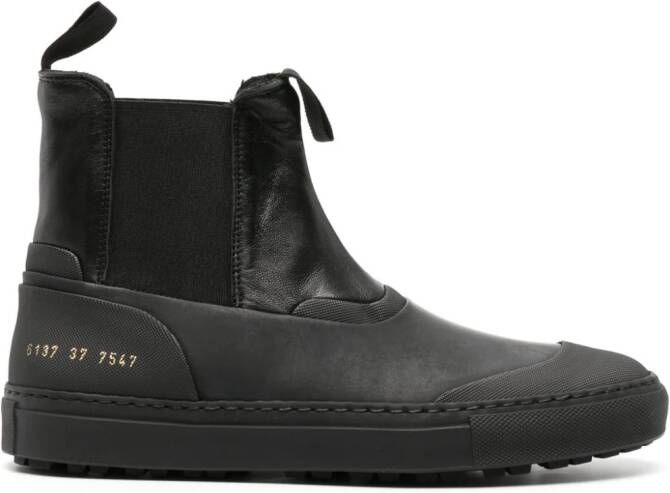 Common Projects Leren Chelsea laarzen Zwart