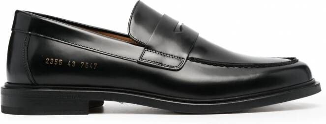Common Projects Leren loafers Zwart