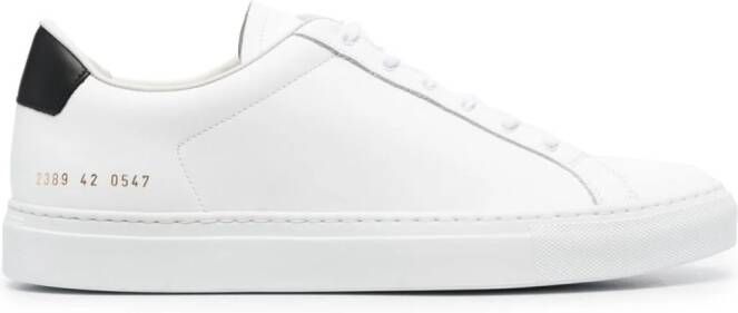 Common Projects Retro leren sneakers Wit