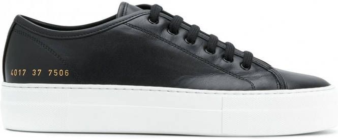 Common Projects Toernooi lage sneakers Zwart