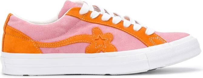 Converse bloe versierde sneakers Roze