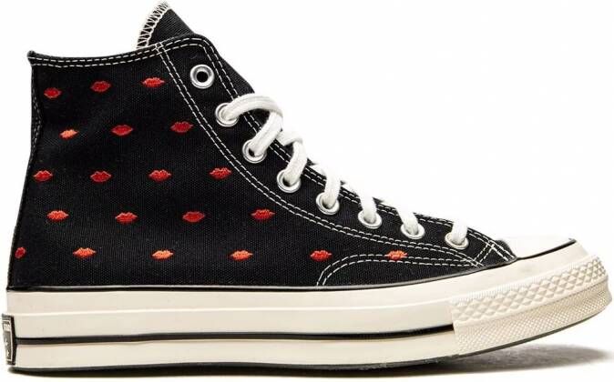 Converse Chuck 70 High sneakers met borduurwerk Zwart