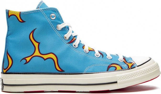 Converse Chuck 70 high top sneakers rubber katoen canvas 3.5 Blauw