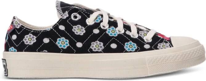 Converse Chuck 70 gewatteerde sneakers met bloemenprint Zwart