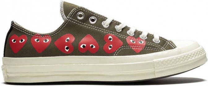 Comme Des Garçons Play x Converse x Comme des Garçons Play Chuck 70 Multi Hearts low-top sneakers Groen