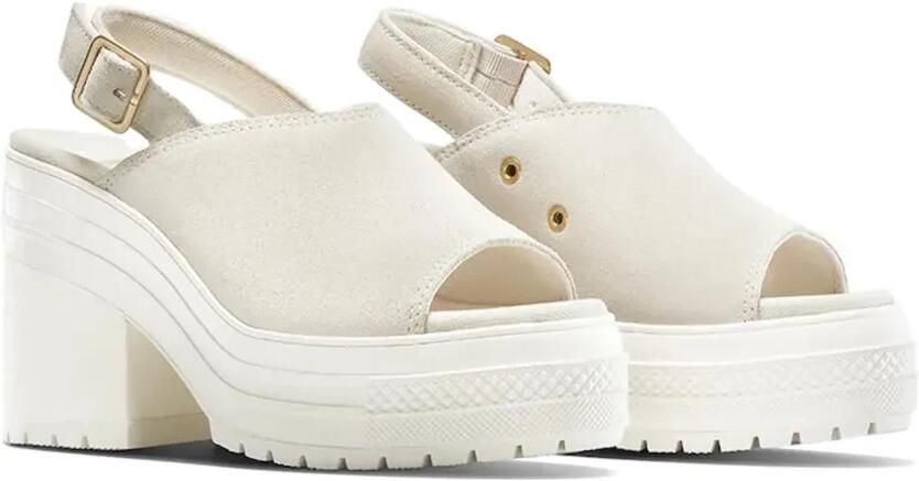 Converse Chuck 70 De Luxe slingback sandalen met plateauzool Beige - Foto 4