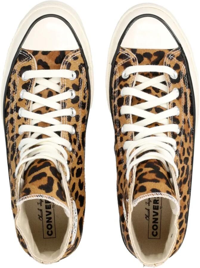 Converse Chuck 70 high-top schoenen met ponyhaar en luipaardprint Bruin - Foto 2