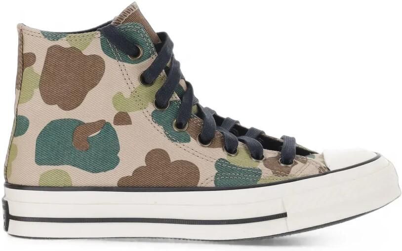 Converse Chuck 70 high-top sneakers met camouflageprint Beige
