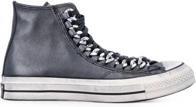 Converse Chuck 70 Industrial Glam high-top sneakers verfraaid met ketting Zwart