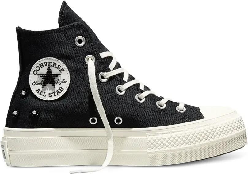 Converse Chuck Taylor All Star Lift Beads sneakers met plateauzool Zwart