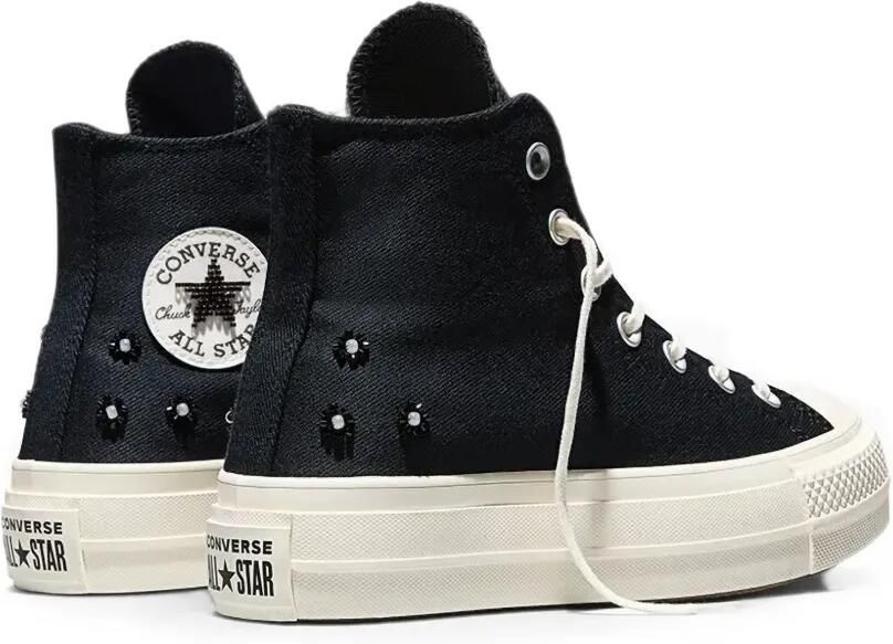 Converse Chuck Taylor All Star Lift Beads sneakers met plateauzool Zwart - Foto 3