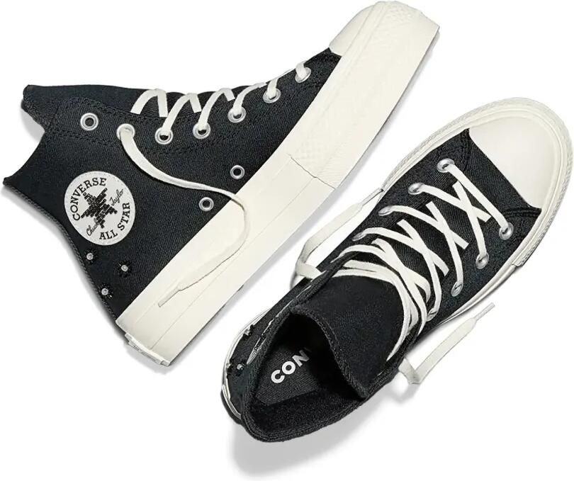 Converse Chuck Taylor All Star Lift Beads sneakers met plateauzool Zwart - Foto 2