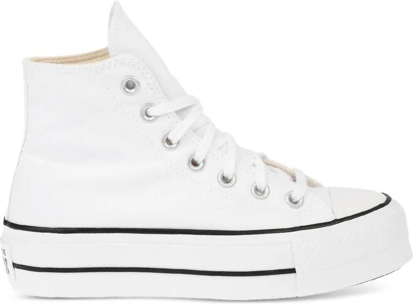 Converse Chuck Taylor All Star Lift canvas sneakers met plateauzool Wit