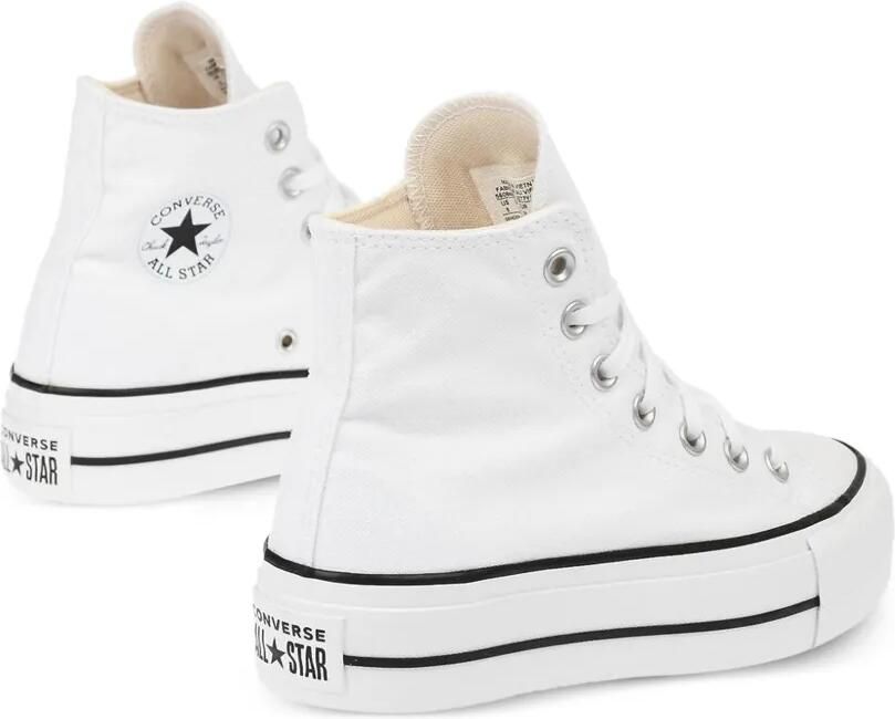 Converse Chuck Taylor All Star Lift canvas sneakers met plateauzool Wit - Foto 5