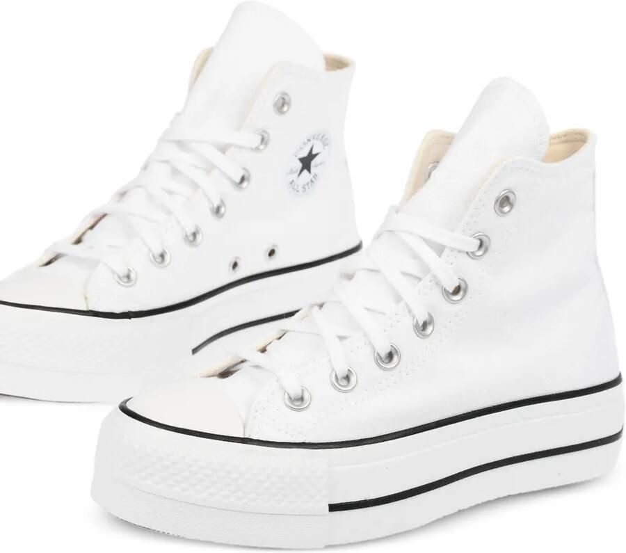 Converse Chuck Taylor All Star Lift canvas sneakers met plateauzool Wit - Foto 2