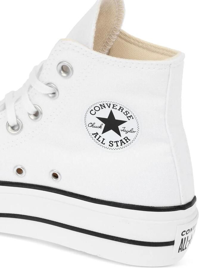 Converse Chuck Taylor All Star Lift canvas sneakers met plateauzool Wit - Foto 4