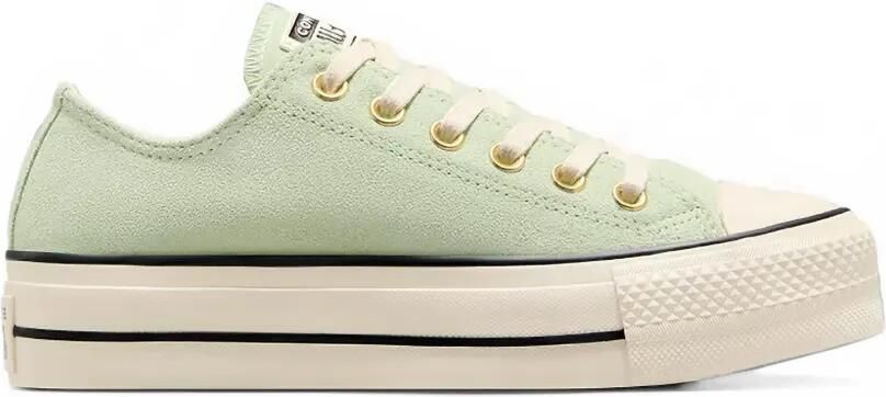 Converse Chuck Taylor All Star Lift platform suede sneakers Groen
