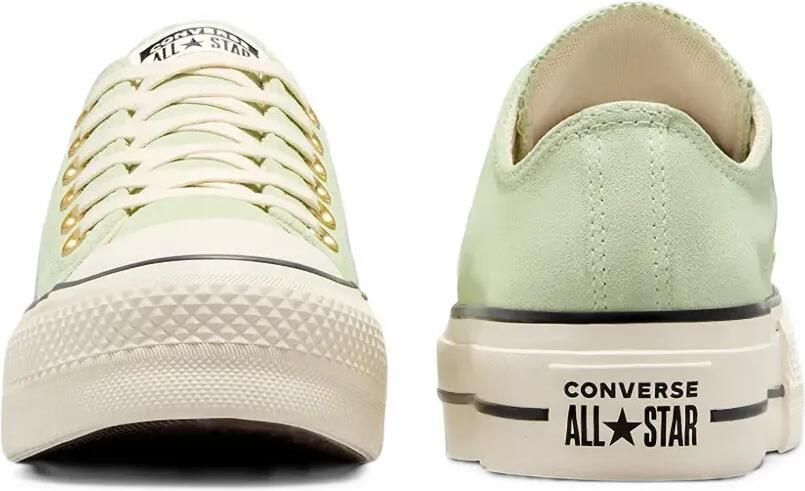 Converse Chuck Taylor All Star Lift platform suede sneakers Groen - Foto 3