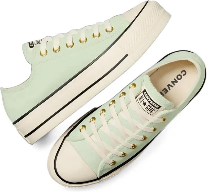 Converse Chuck Taylor All Star Lift platform suede sneakers Groen - Foto 2
