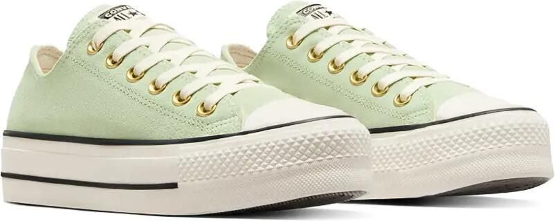 Converse Chuck Taylor All Star Lift platform suede sneakers Groen - Foto 5