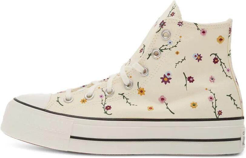 Converse Chuck Taylor All Star Lift sneakers met geborduurde bloemen Beige - Foto 3