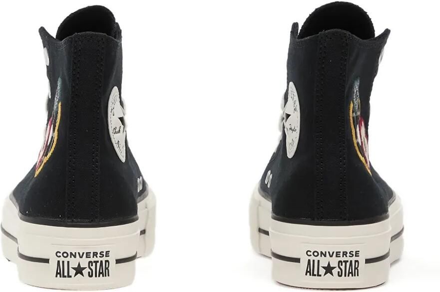 Converse Chuck Taylor All Star Lift sneakers met plateauzool en bloemenpatch Zwart - Foto 2