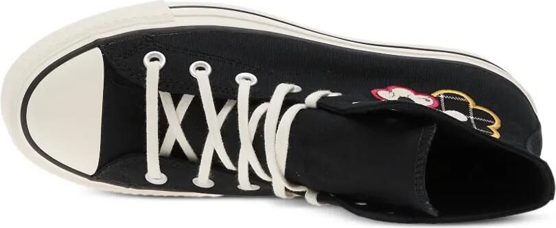 Converse Chuck Taylor All Star Lift sneakers met plateauzool en bloemenpatch Zwart - Foto 4