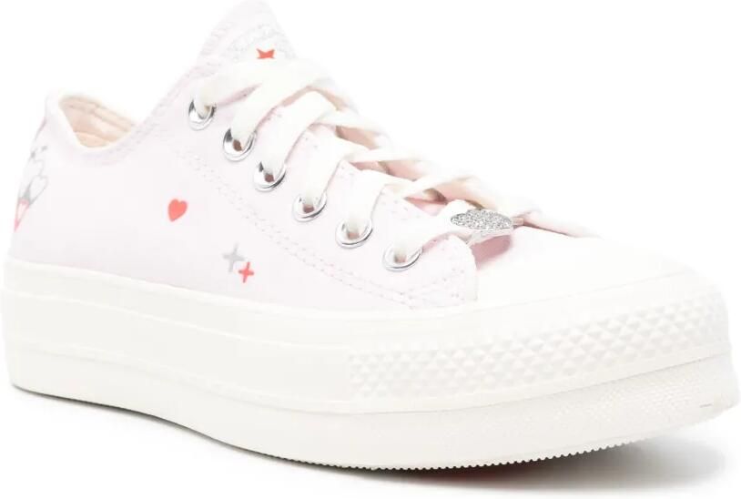 Converse Chuck Taylor All Star Lift sneakers met plateauzool Roze - Foto 2