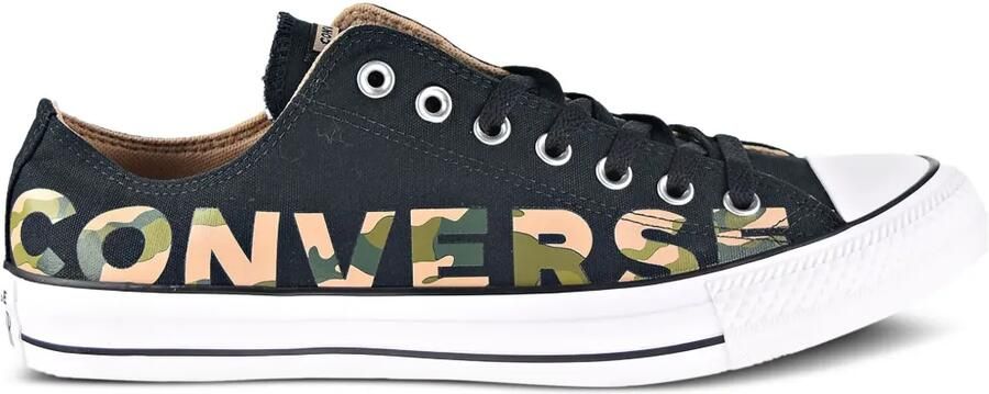 Converse Chuck Taylor All Star Ox "Camo Print Black Multi White" sneakers Zwart