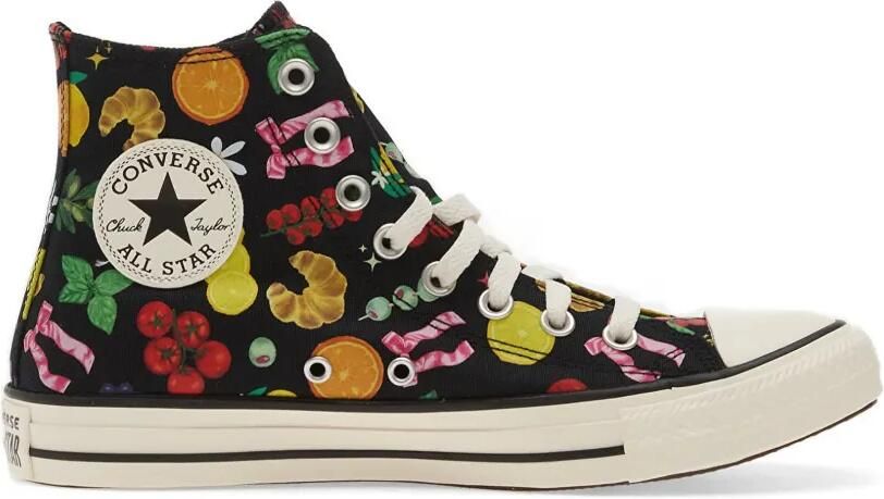 Converse Chuck Taylor All Star sneakers met bloe print Zwart