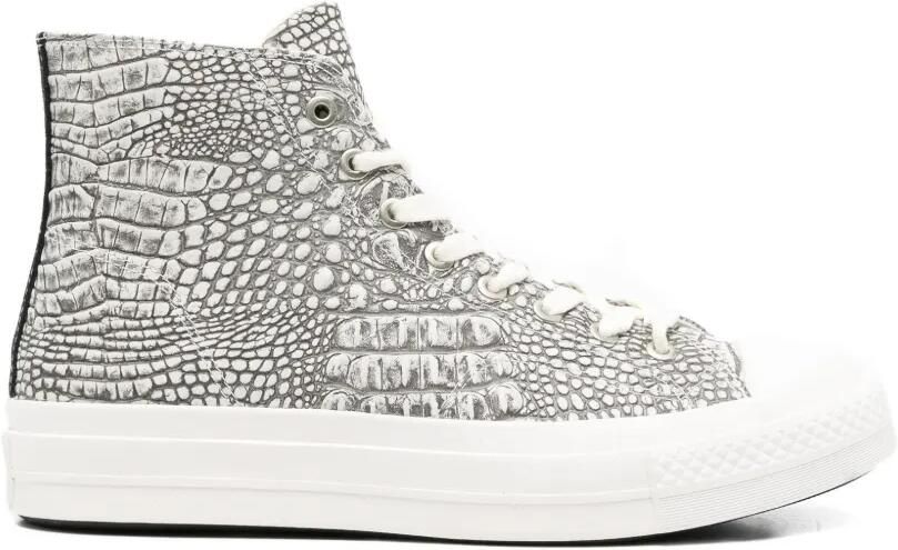 Converse Chuck Taylor All Star sneakers met hagedissenhuid-effect Wit