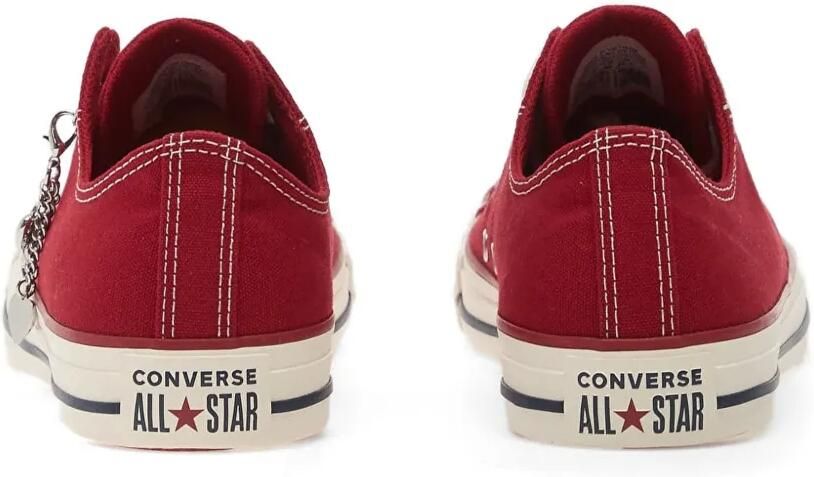 Converse Chuck Taylor All Star sneakers met hart-bedel Rood