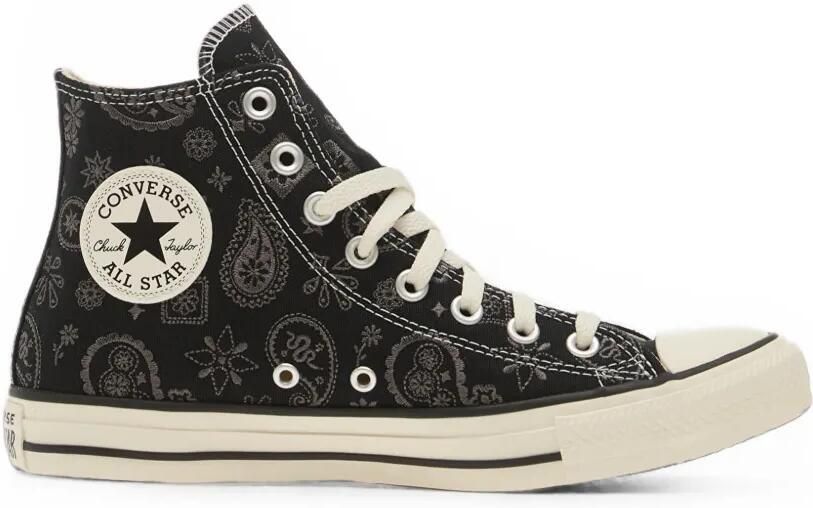 Converse Chuck Taylor All Star sneakers met paisley-print Zwart