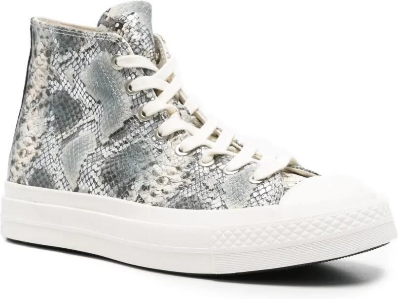 Converse Chuck Taylor All Star sneakers met slangenleer-effect Grijs - Foto 2