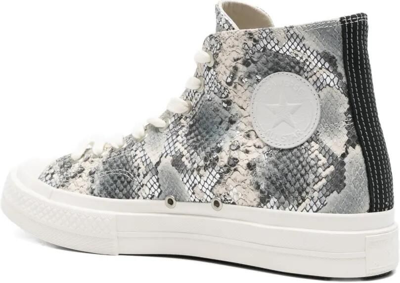 Converse Chuck Taylor All Star sneakers met slangenleer-effect Grijs - Foto 3