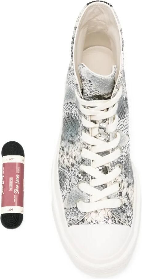Converse Chuck Taylor All Star sneakers met slangenleer-effect Grijs - Foto 4