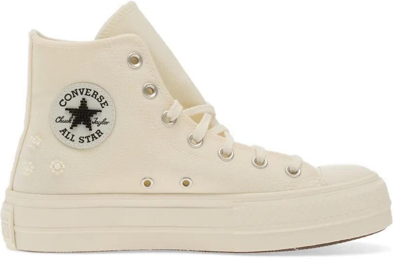 Converse Chuck Taylor All Star sneakers verfraaid met bloe Beige