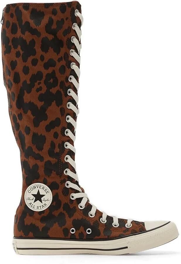 Converse Chuck Taylor All Star XX-Hi sneakers met luipaardprint Bruin