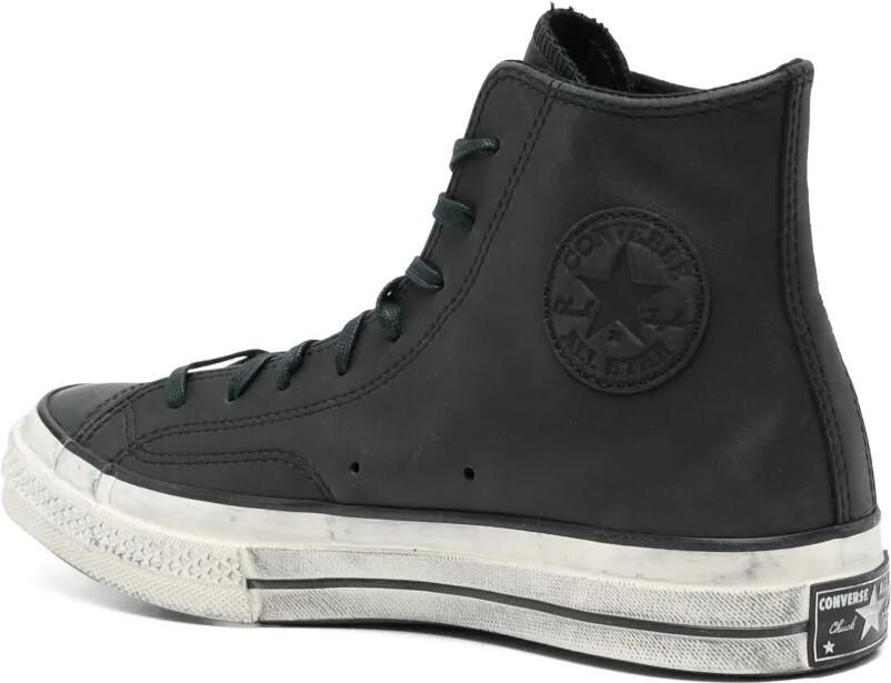 Converse Chuck Taylor high-top leren sneakers Zwart