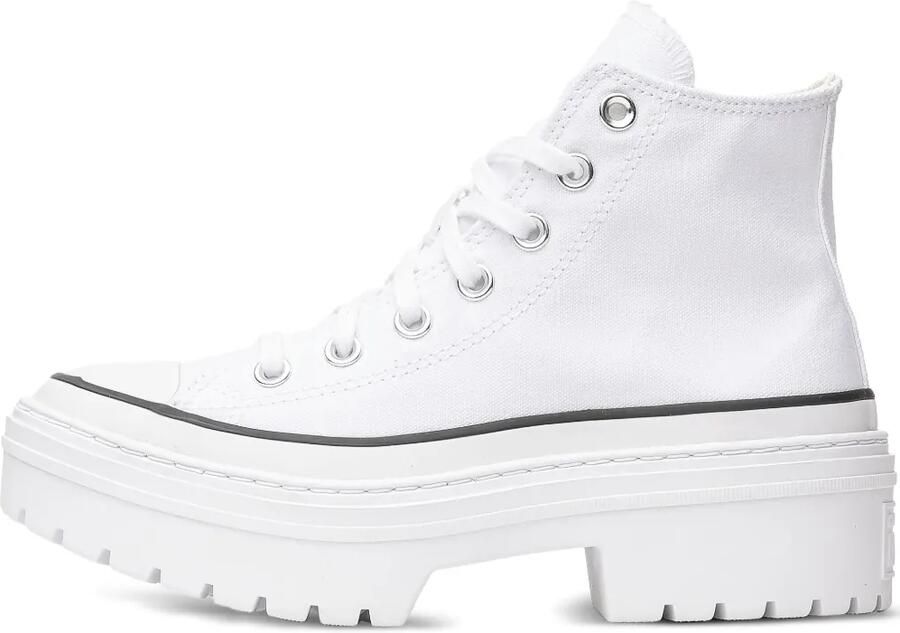 Converse Chuck Taylor high-top sneakers met plateauzool Wit