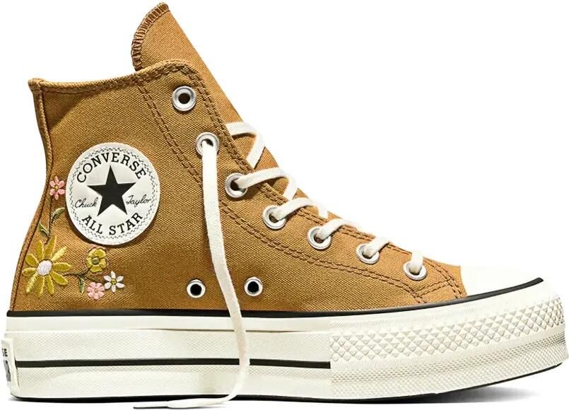 Converse Chuck Taylor sneakers met geborduurde bloe Bruin - Foto 5