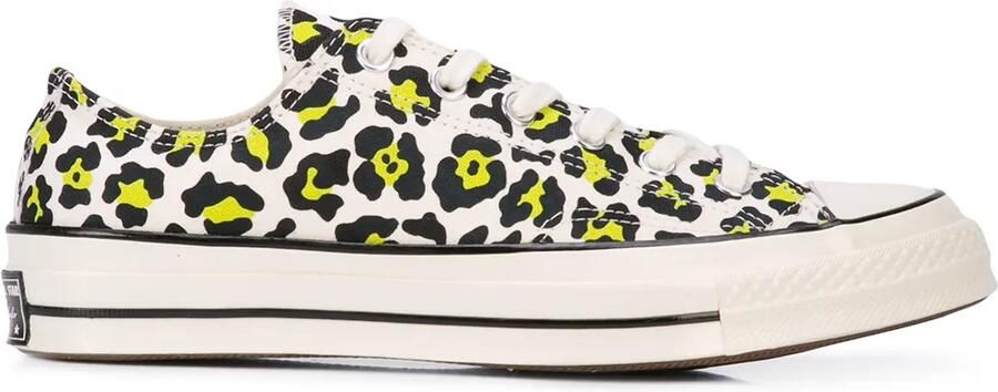 Converse Chuck Taylor sneakers met luipaardprint Wit