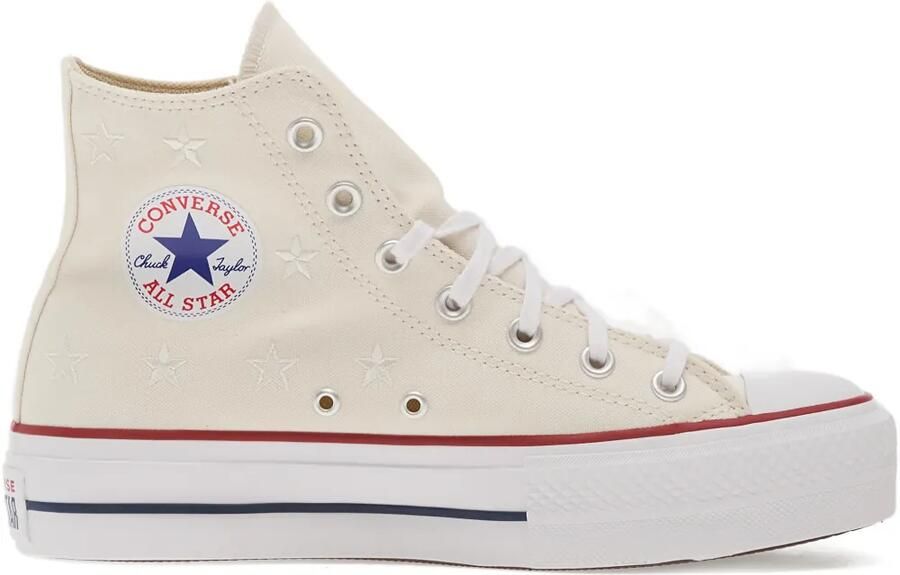 Converse Chuck Taylor sneakers met plateauzool Beige